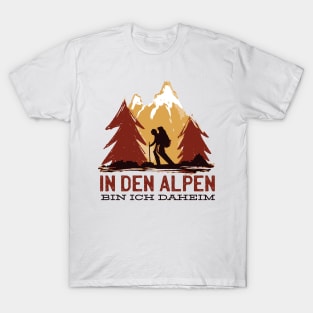 Home in the Alps - Outdoor - Gift - Hiking T-Shirt